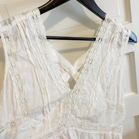 Dex cotton white blouse with polka dots - small - Picture 3 of 7